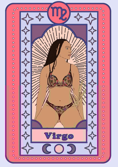VIRGO BIRTHDAY CARD created by Emily Nash