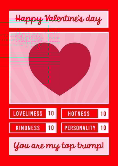 Top Trump Valentine's Day Card created by Miss Shelly Designs