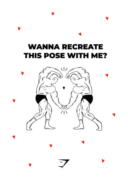'Wanna recreate this pose with me?' - Gym Valentine's Day | Gymshark created by Gymshark