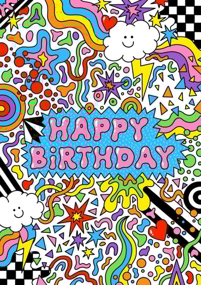Happy Birthday Doodles 1001 created by Ailish Beadle