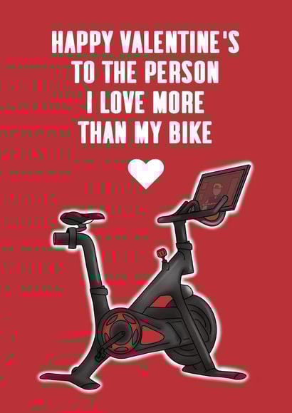 Peloton Valentine's Day Card created by Cake For Breakfast