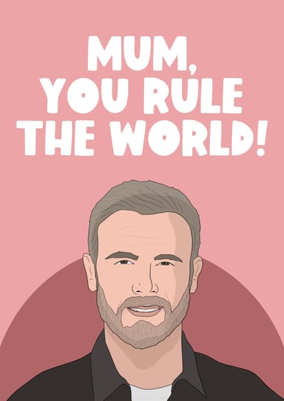 Gary Barlow Mother's Day Card created by The Foxy Lemon Co.