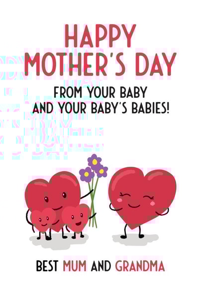Mum and Grandma Mothers Day Card from the kids created by Bev O'Connor || @oconnordesign