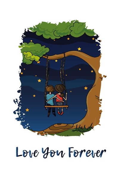 Love you forever Valentines Day  created by Best-Cards