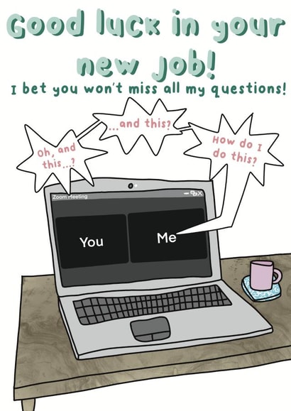 Zoom leaving card created by Zoë Nash