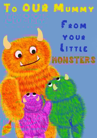 Little Monsters - Mother’s Day Card created by The Warren Creations