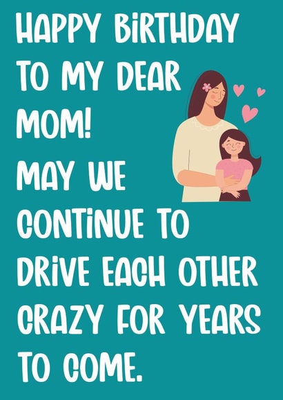 Cute Birthday Card For Mum 1001 created by Exquisite Studio