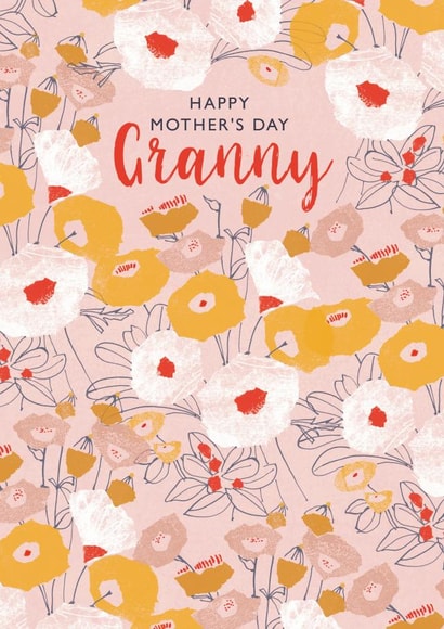 Classic Mothers Day Card - Granny - Flowers - Happy Mother's Day Granny created by Rebecca Prinn