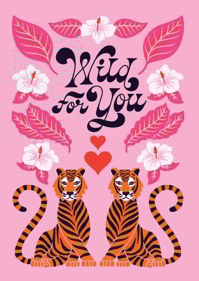 Tiger Couple Valentine's Card created by Jessica Molina