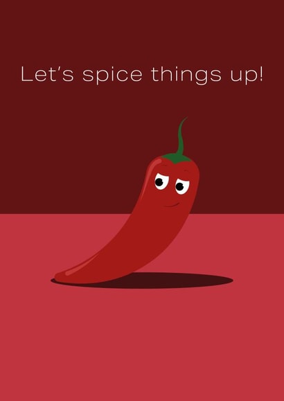 Let's spice things up Valentines Day card created by Betty Creative