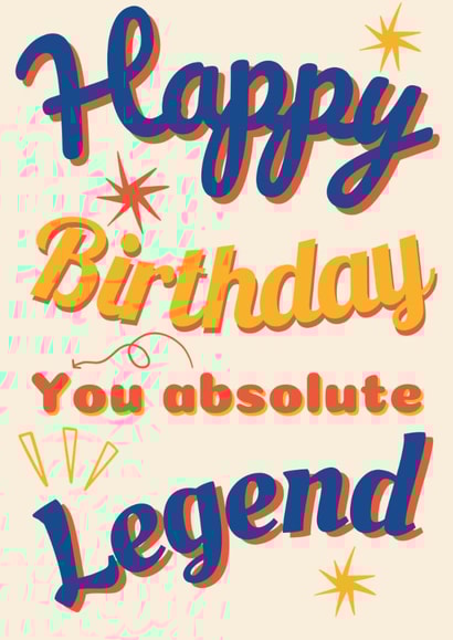 Happy Birthday Legend created by Loula Rose