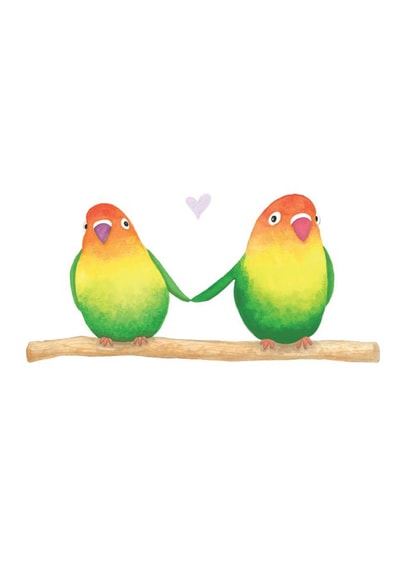 Lovebirds Card created by Nic Allan