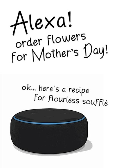Alexa Mothers Day Card created by Memetallica