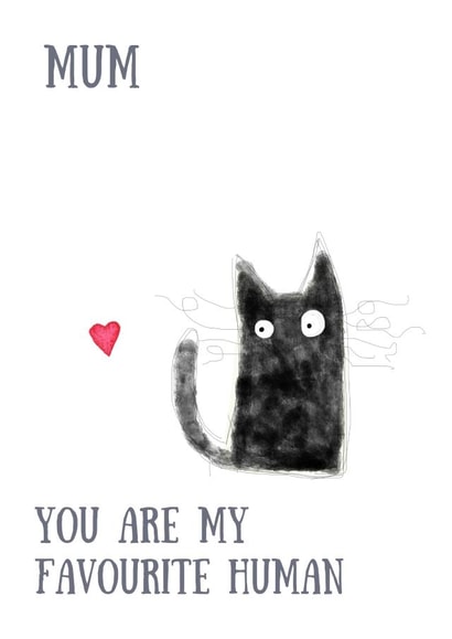 Mum cat love Mother's day card | thortful