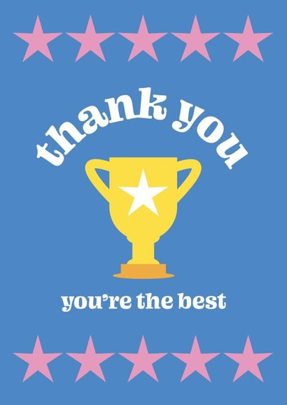 You're the best thank you card created by Amy Watkinson