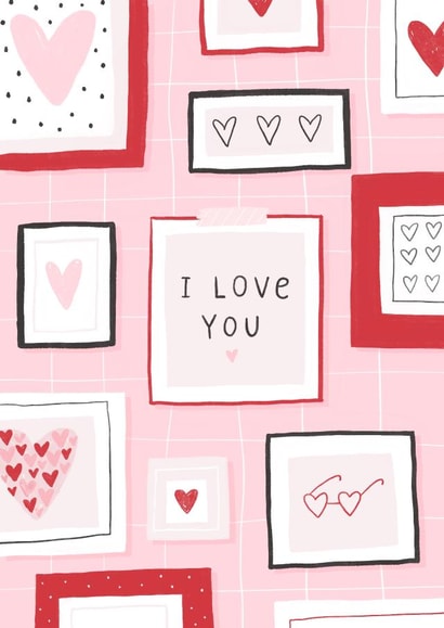 I love you. Valentine's Day created by Nadya Barkova