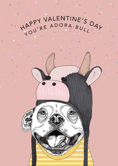 Happy Valentine's Day Dog Lover created by Dotty Dog Art