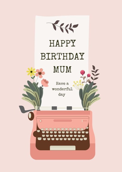 Happy birthday Mum  created by Custom Card Co Shop