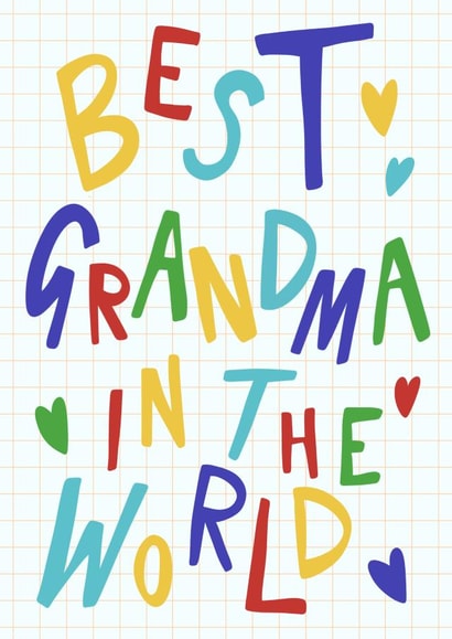 Best Grandma in the World Card  created by Meg's Creative Outlet