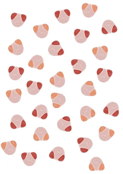 I love you more than Percy Pig sweets created by Alexia James