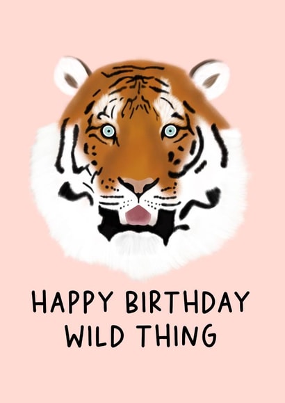Wild thing birthday card created by art by anniemaura 