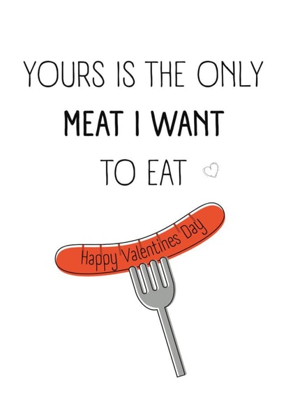 Eat Your Meat, Naughty Valentines Day Card created by Mich & May