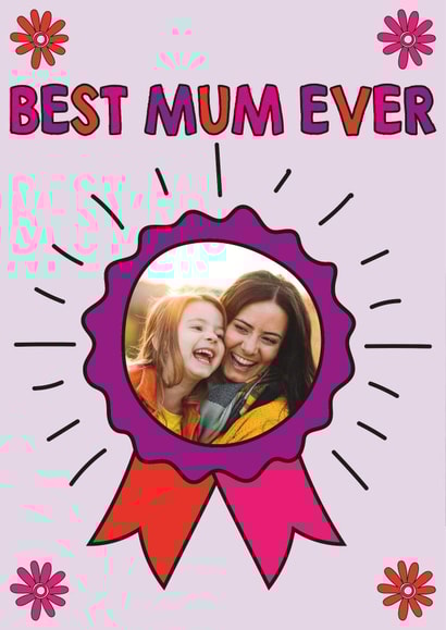 mum best Mothers Day Personalised Photo Card 17365 created by Quinton cards