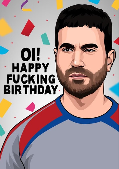 Roy Kent from Ted Lasso Birthday Card created by All Things Banter