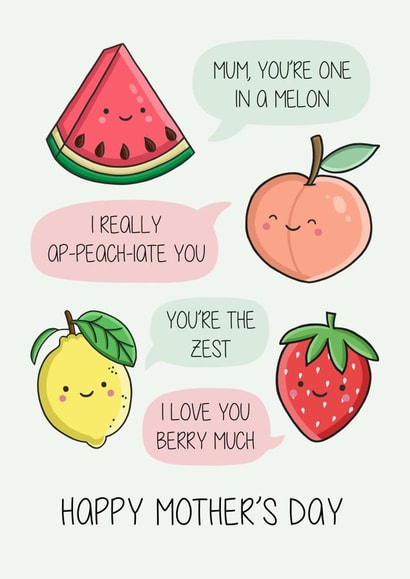 Fruit Puns Mothers Day created by Creaternet