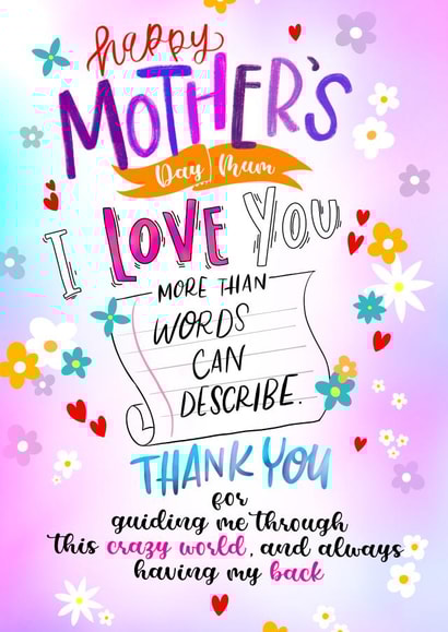 Pink Mother's Day Card created by daminidesigns