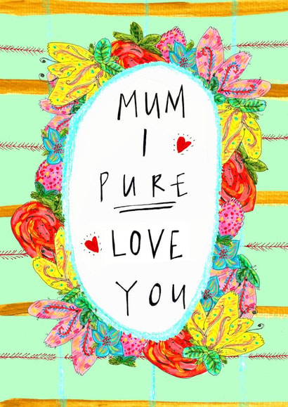 UK Greetings Muttertagskarte – „Love You Mummy“, 12,7x17,8 Cm, Mit Umschlag, FSC-zertifiziert