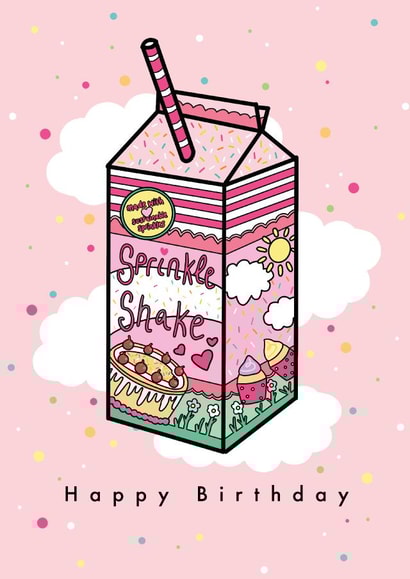 Happy Birthday Sprinkle Milkshake created by The Sugar Bell