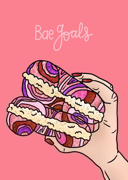 Bae Goals Valentine's Day Card created by Channon Gray