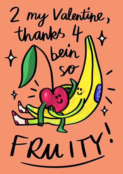 Fruity valentines card created by Phoebe