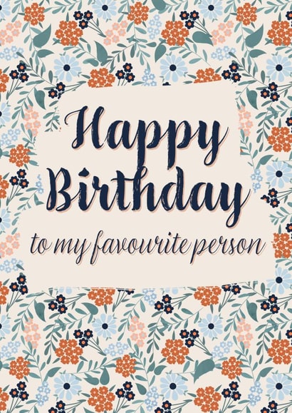 Floral Happy Birthday Best Friend/Significant Other created by Carla Winter