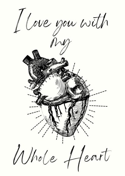 My Whole Heart Love Card created by Lilac Hailstorm