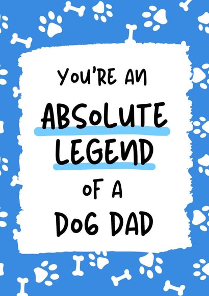 Funny Dog Dad Card created by Gobbygifts