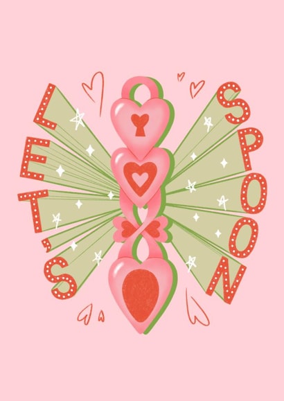 Let's Spoon Valentine's Love card created by Angharad Ffion Design 