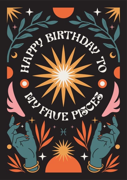 Happy Birthday To My Fave Pisces Card created by Oh Ellie Studio
