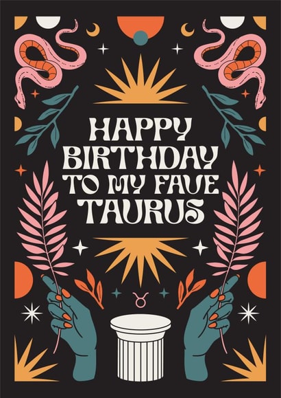 Happy Birthday To My Fave Taurus Card created by Oh Ellie Studio