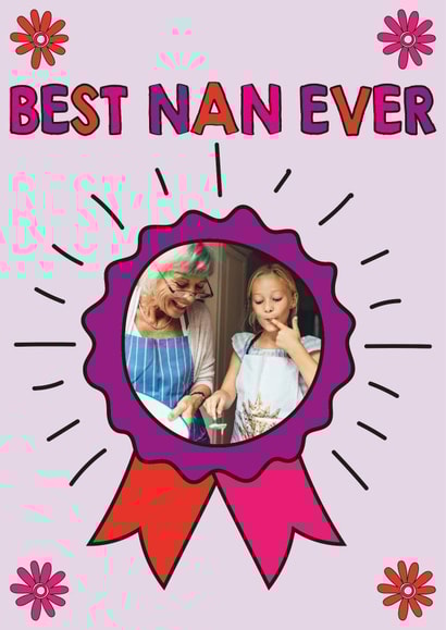 Best Nan award card created by Quinton cards