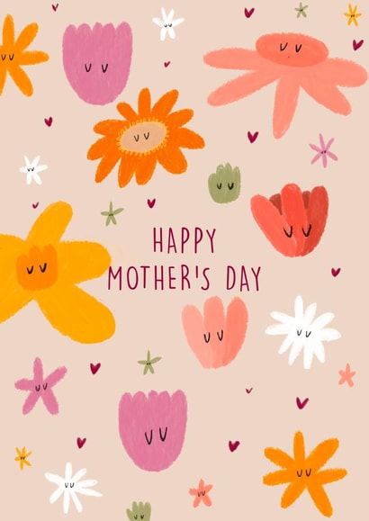 Happy Mother's Day, Cute Flower Card created by Liss Doodles