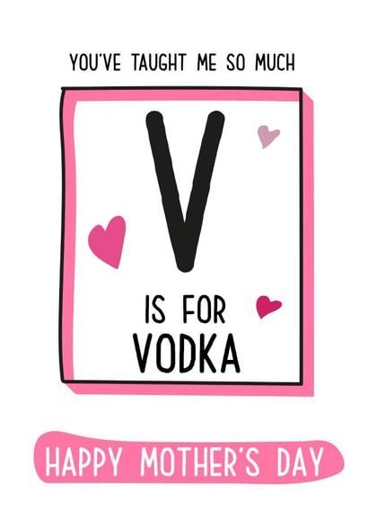V is for... Vodka! created by Rosewood Design