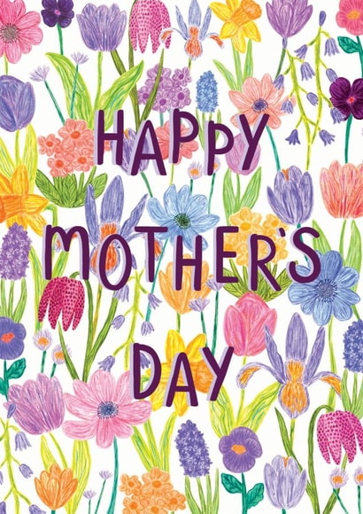 Happy Mother's day spring flowers created by Sofia Papa Designs