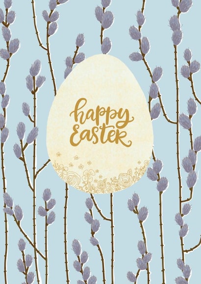Floral patterned Happy Easter card created by Fariza Kartbayeva