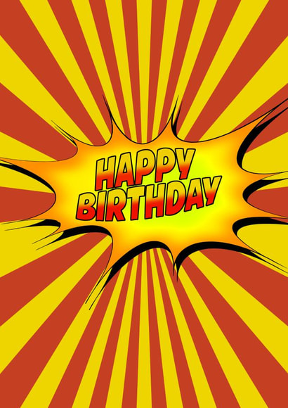 Comic Book Style Happy Birthday created by Rogues-Gallery