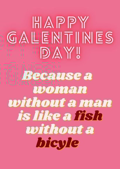 Galentines Day Feminist Card 1001 created by My Touch