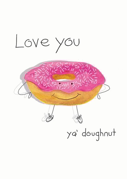 Doughnut Valentine Card created by Rebecca Hart