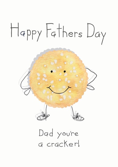 Funny cracker, Fathers Day card created by Rebecca Hart