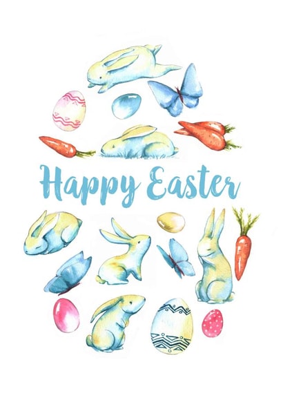 Happy Easter Greeting Card 1001 created by Ana Kobernyk